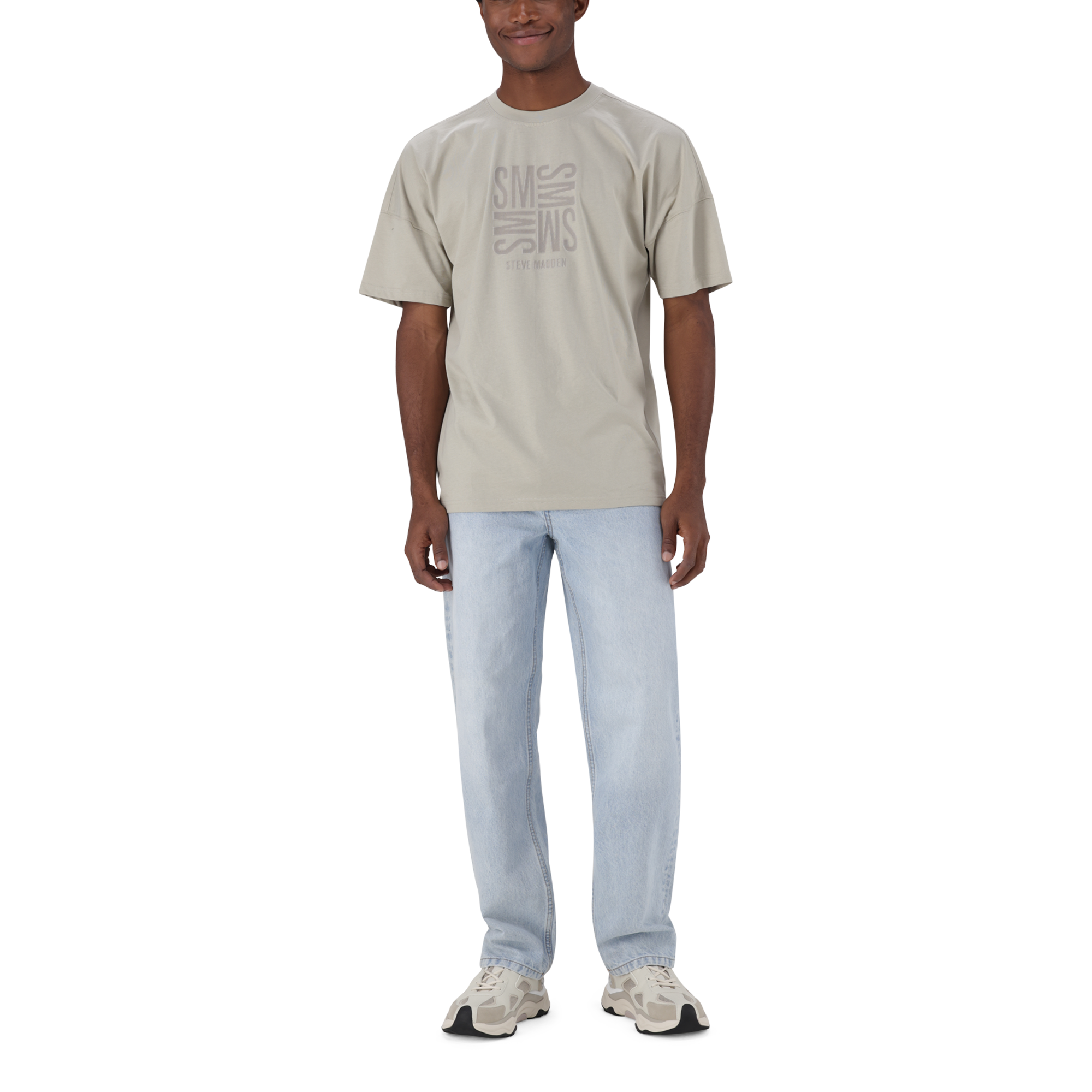 RANCO SUSTAINED GREY CREW NECK T-SHIRT