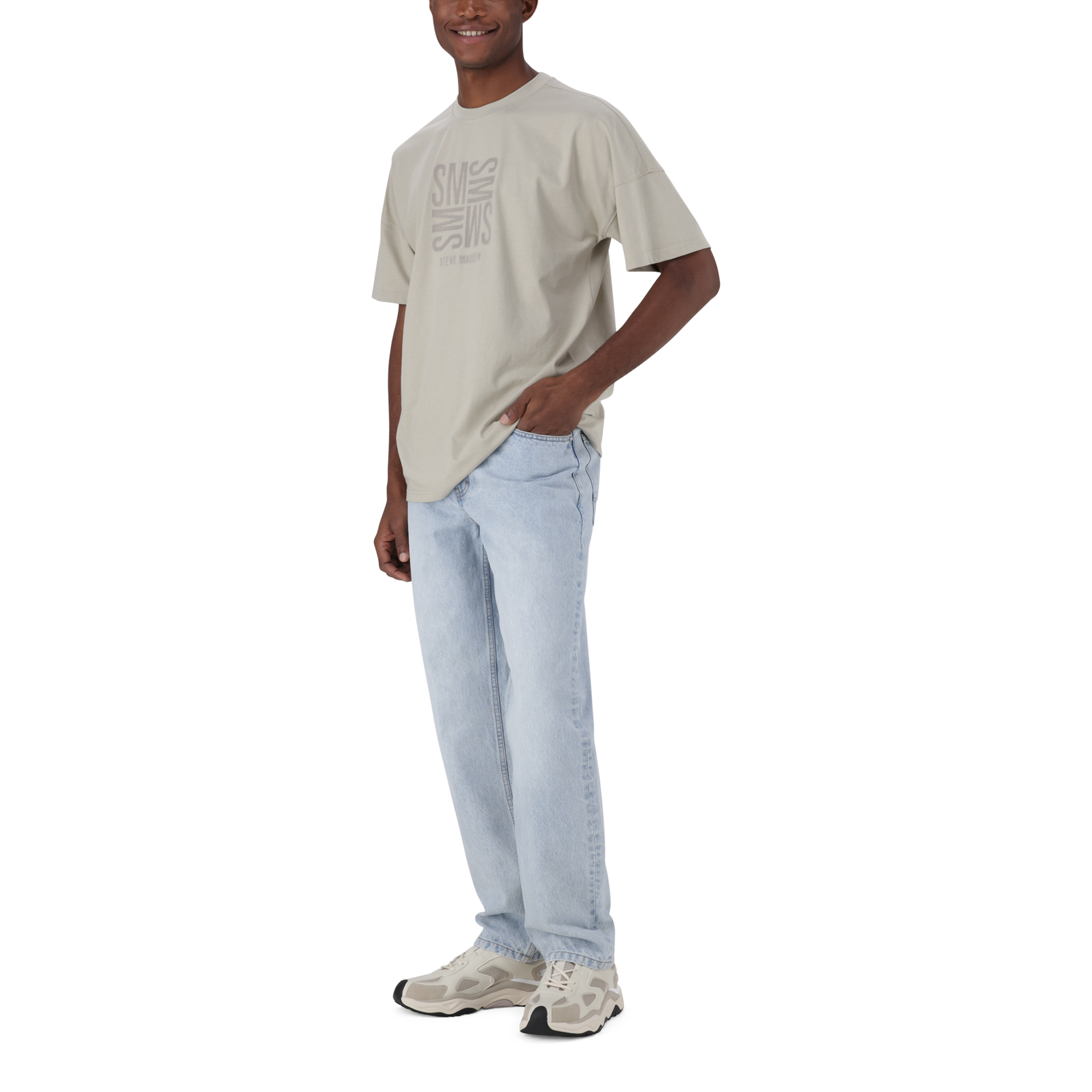 RANCO SUSTAINED GREY CREW NECK T-SHIRT