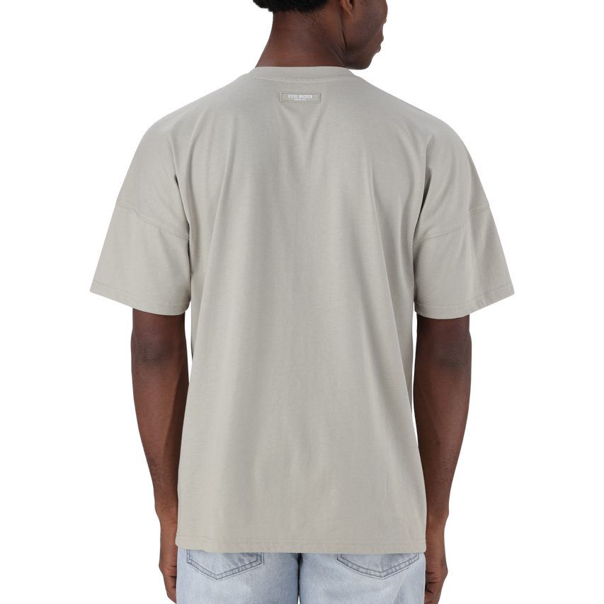 RANCO SUSTAINED GREY CREW NECK T-SHIRT