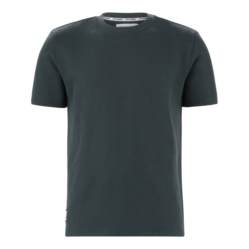 TRISTAN DARK GREEN JACQUARD T-SHIRT