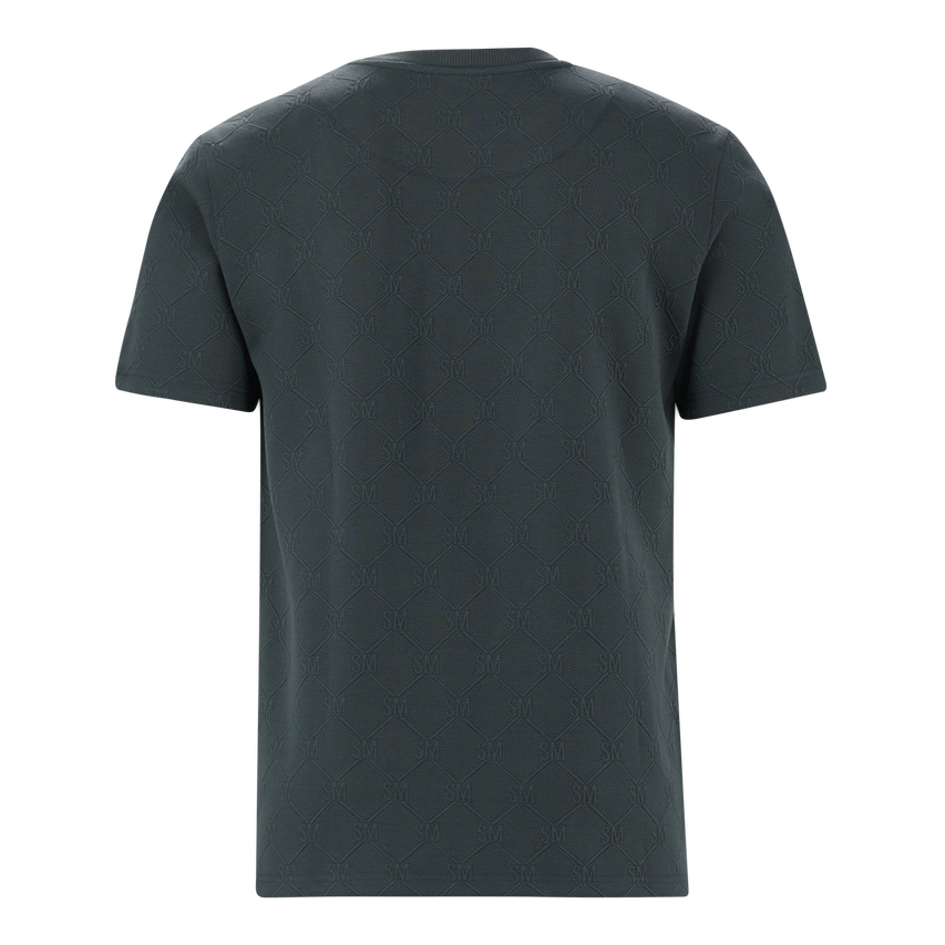 TRISTAN DARK GREEN JACQUARD T-SHIRT