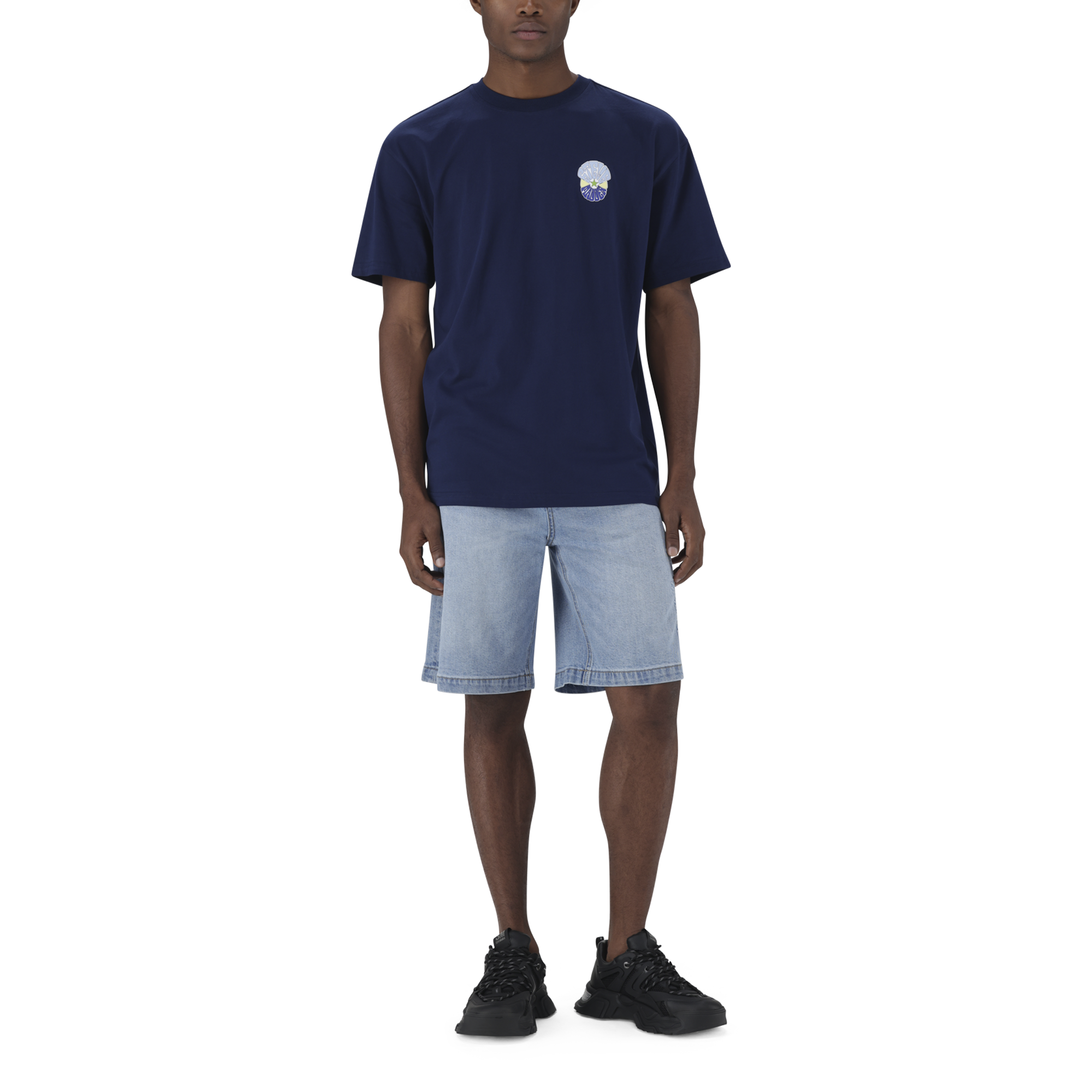 QUINCY NAVY CREW NECK T-SHIRT