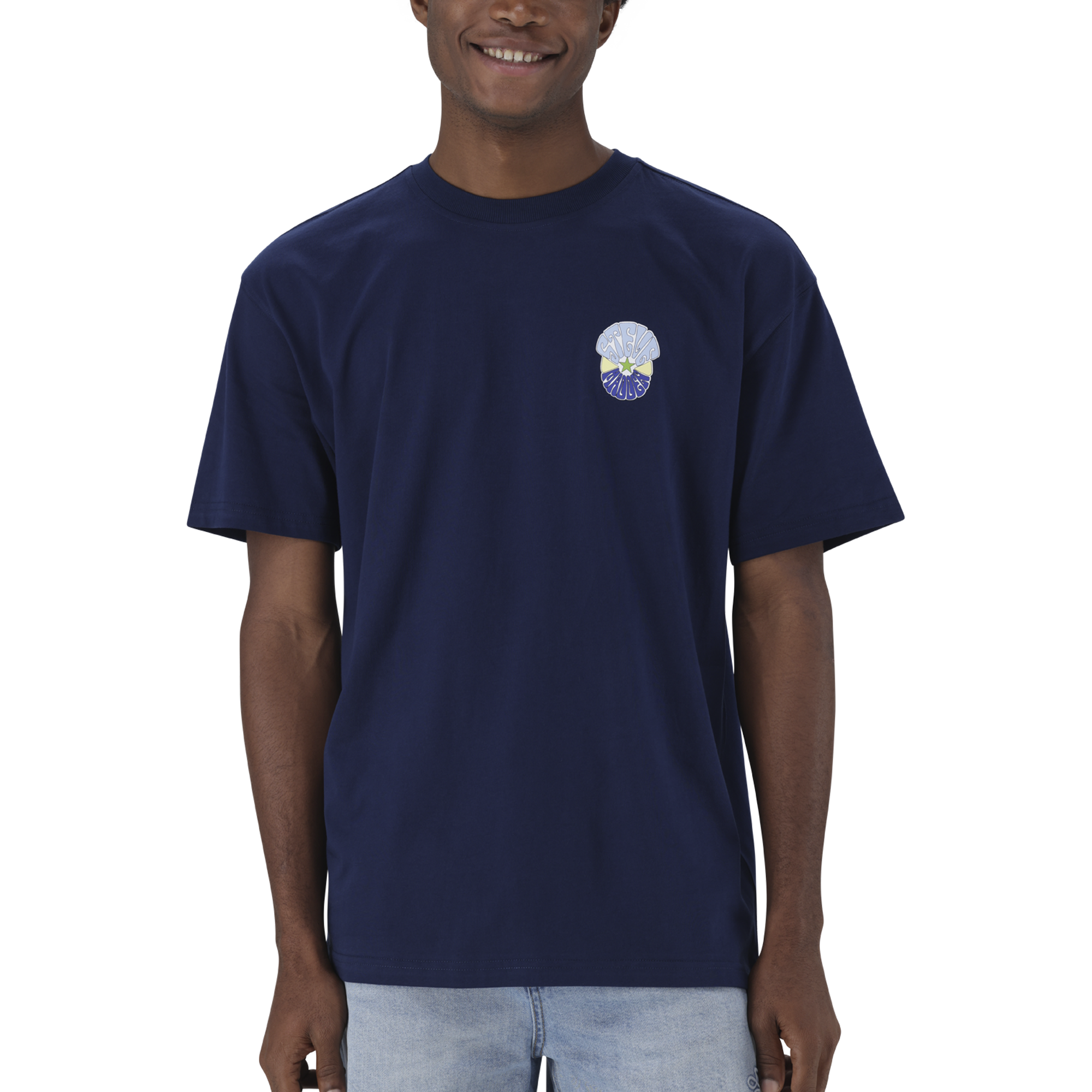 QUINCY NAVY CREW NECK T-SHIRT