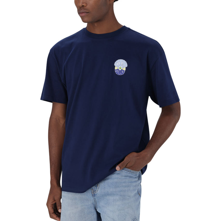 QUINCY NAVY CREW NECK T-SHIRT