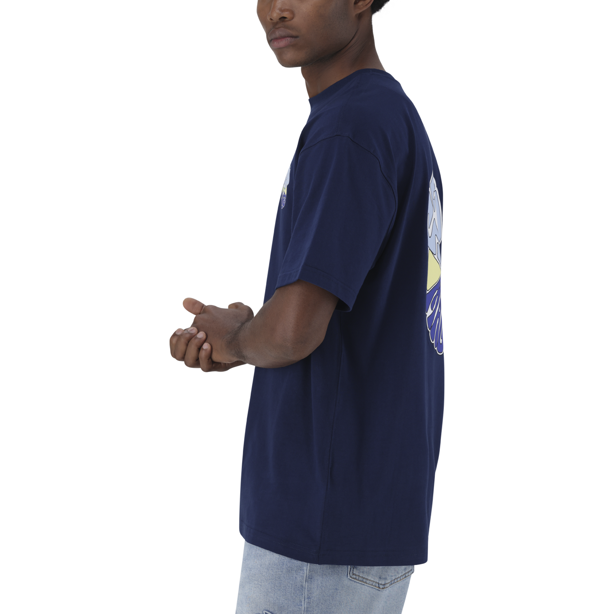 QUINCY NAVY CREW NECK T-SHIRT
