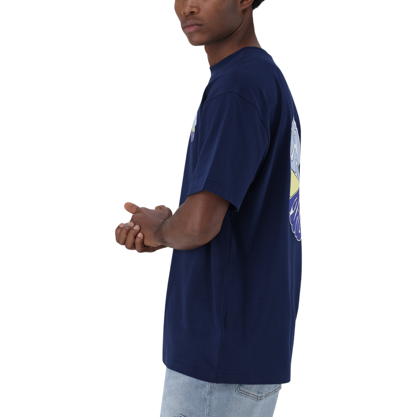 QUINCY NAVY CREW NECK T-SHIRT