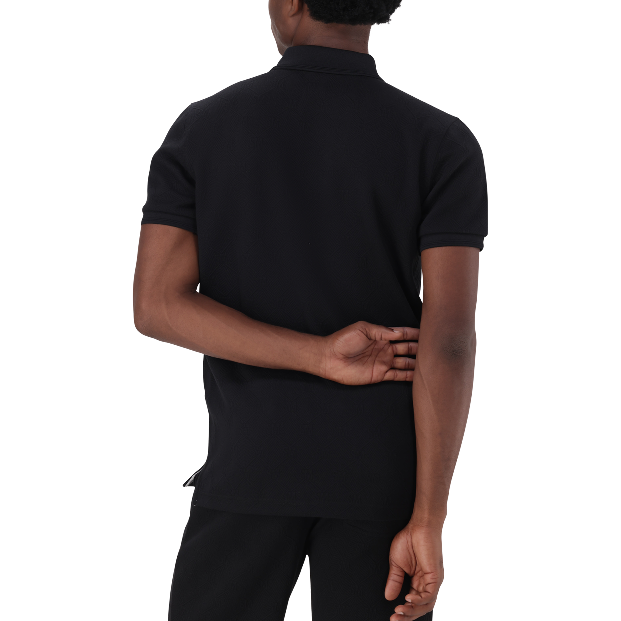 PAUL BLACK JACQUARD EMBOSSED GOLFER - view 8