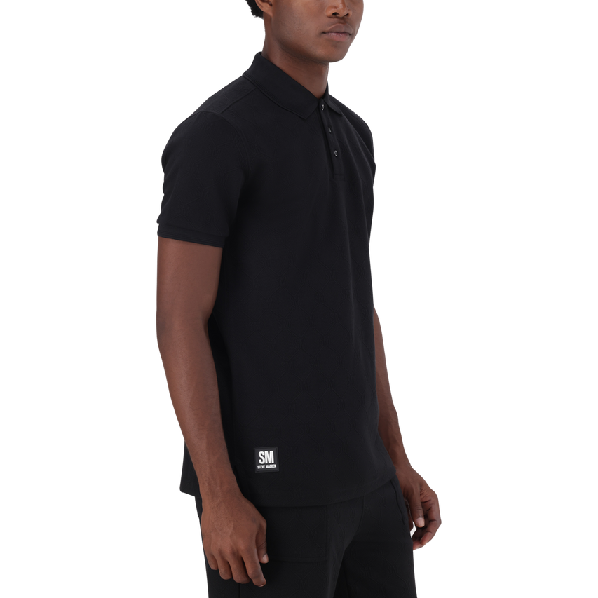 PAUL BLACK JACQUARD EMBOSSED GOLFER - view 6