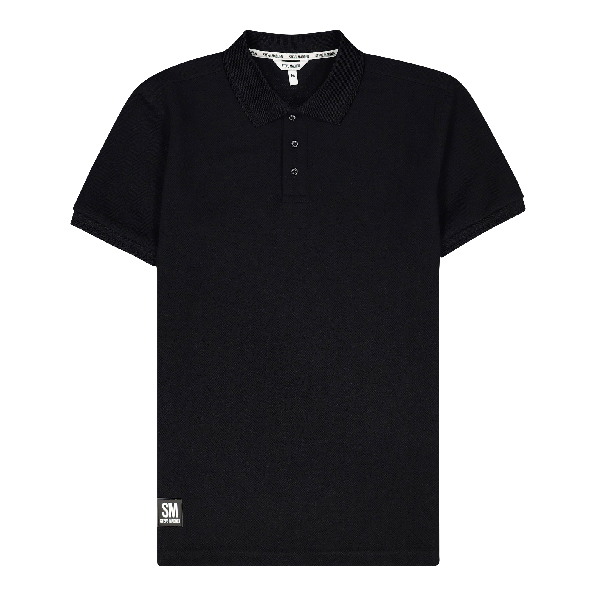 PAUL BLACK JACQUARD EMBOSSED GOLFER