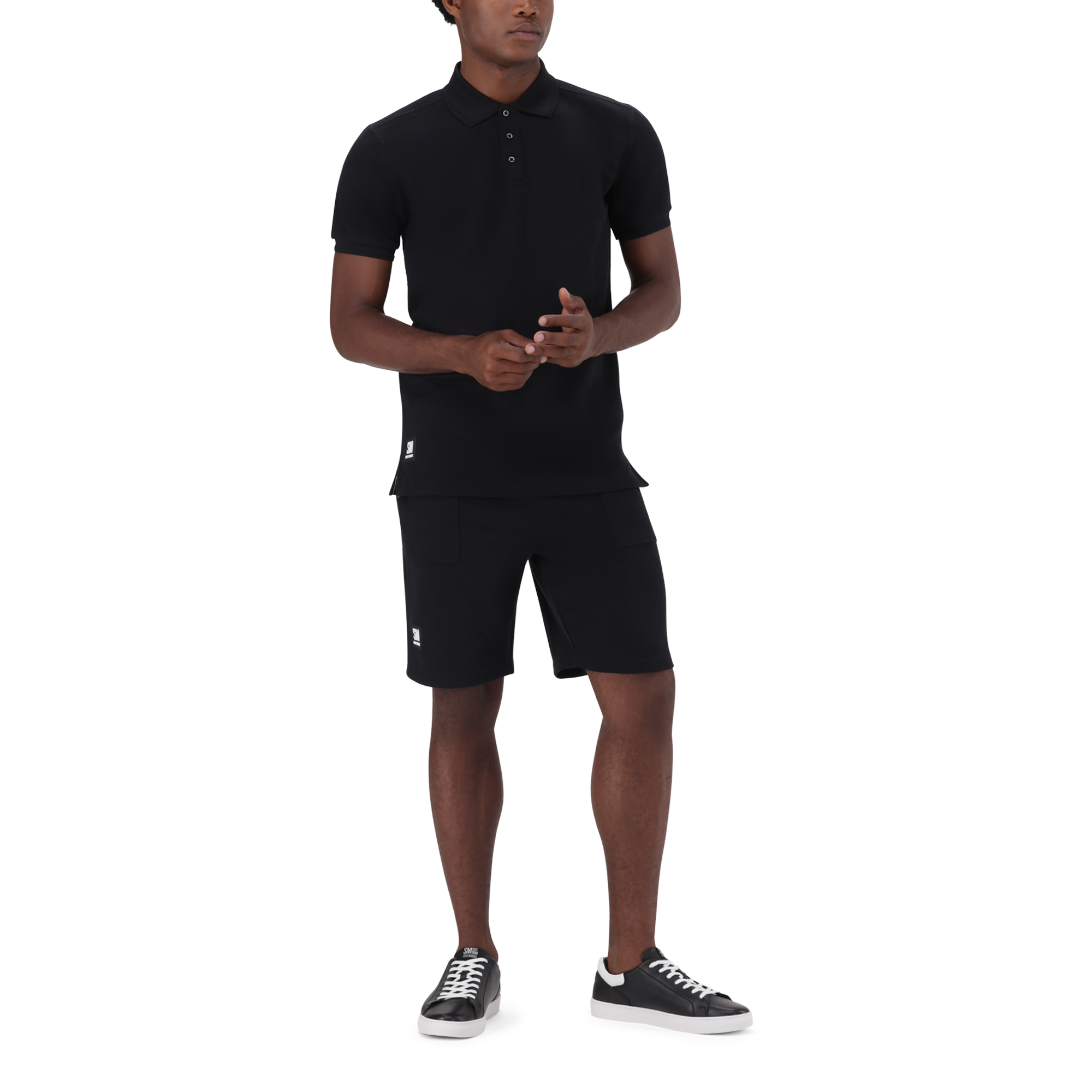PAUL BLACK JACQUARD EMBOSSED GOLFER - view 4