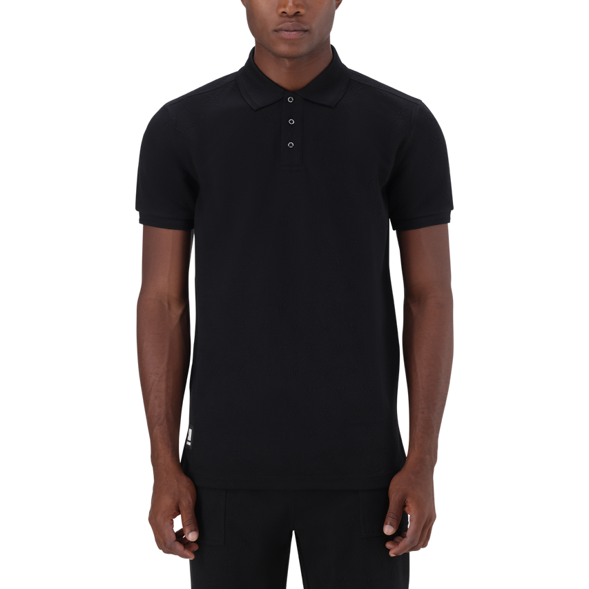 PAUL BLACK JACQUARD EMBOSSED GOLFER - view 2