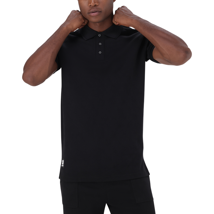 PAUL BLACK JACQUARD EMBOSSED GOLFER - view 5
