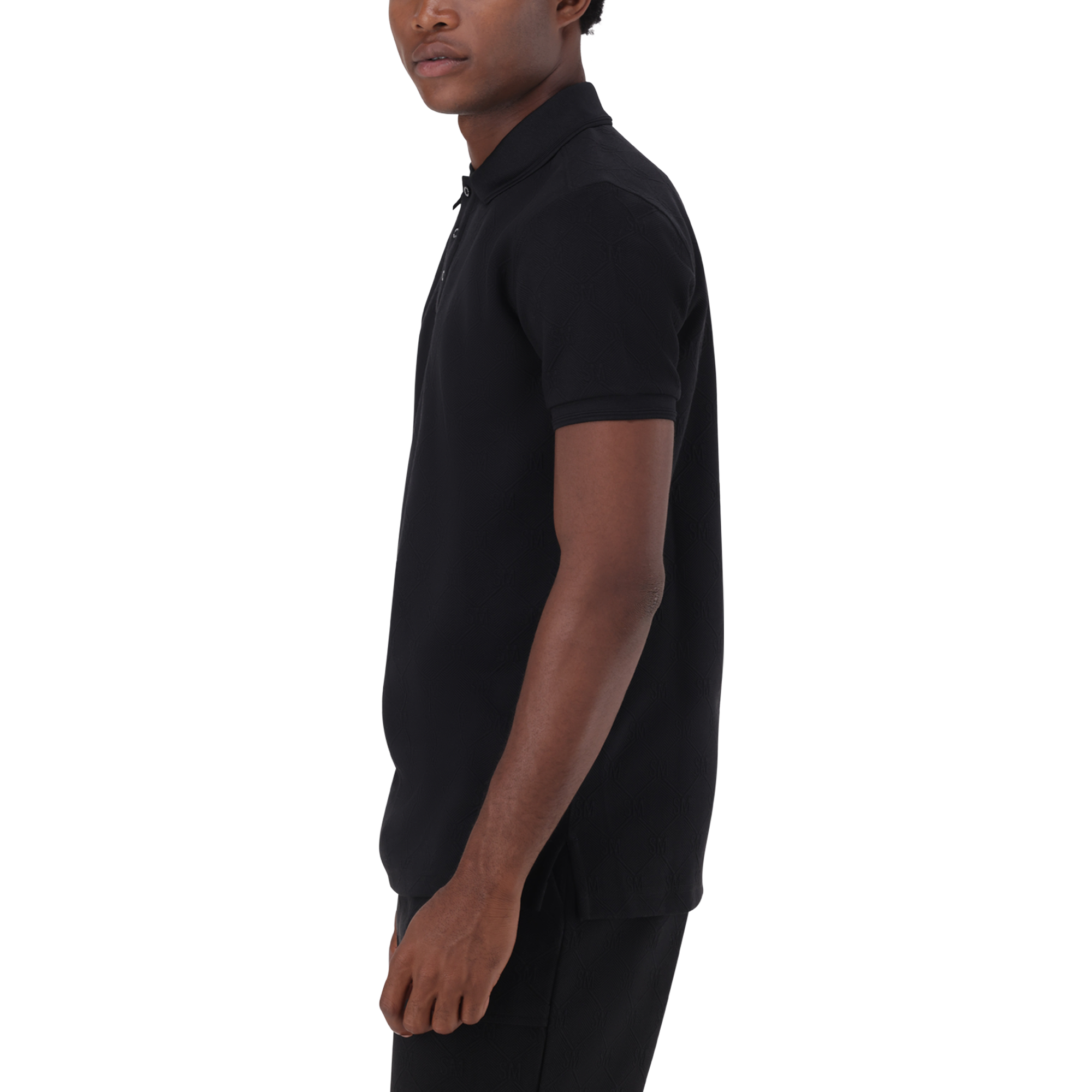 PAUL BLACK JACQUARD EMBOSSED GOLFER - view 7