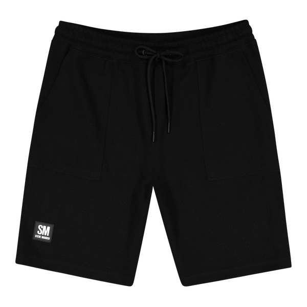 JASPER BLACK JACQUARD EMBOSSED SHORTS – Steve Madden South Africa