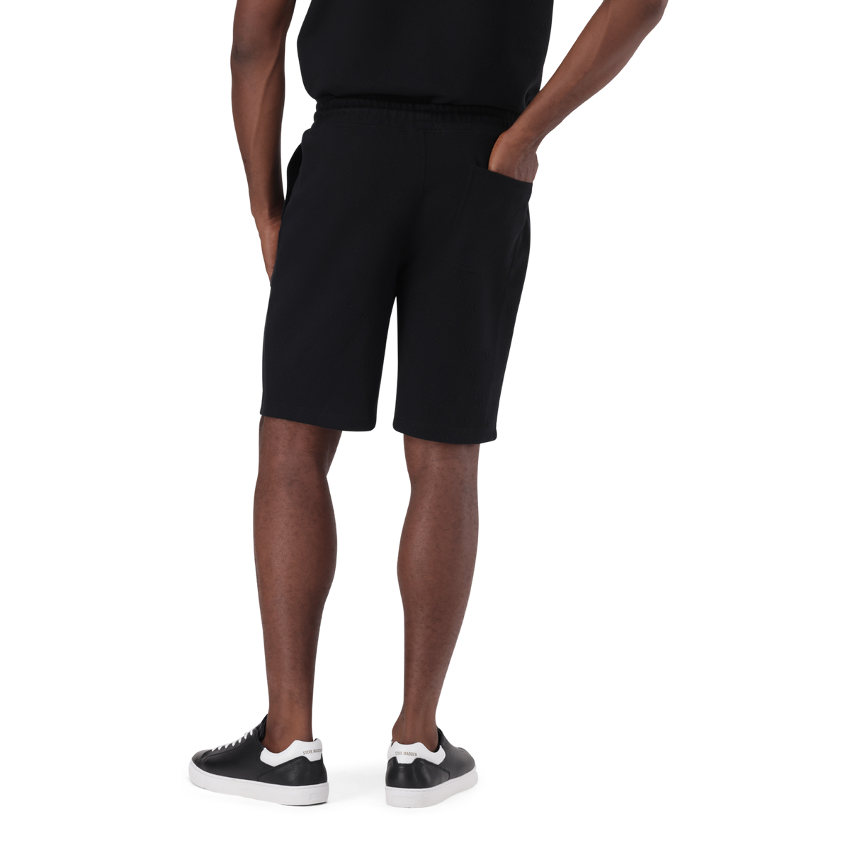 JASPER BLACK JACQUARD EMBOSSED SHORTS – Steve Madden South Africa