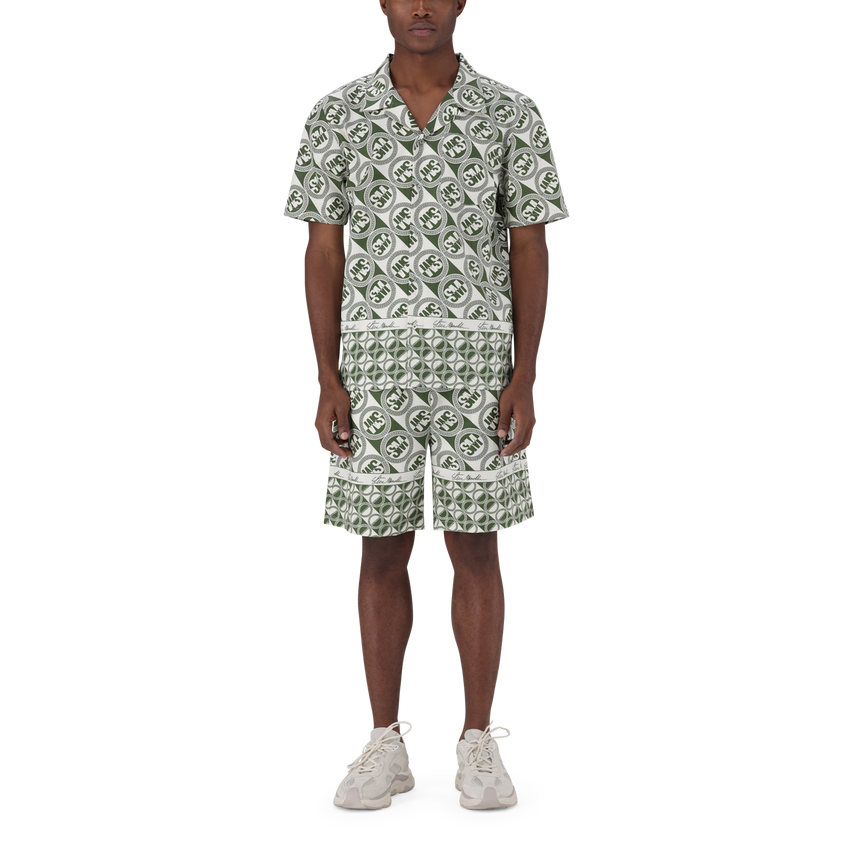 LENNON FATIGUE/CREAM LOGO PRINTED SHIRT