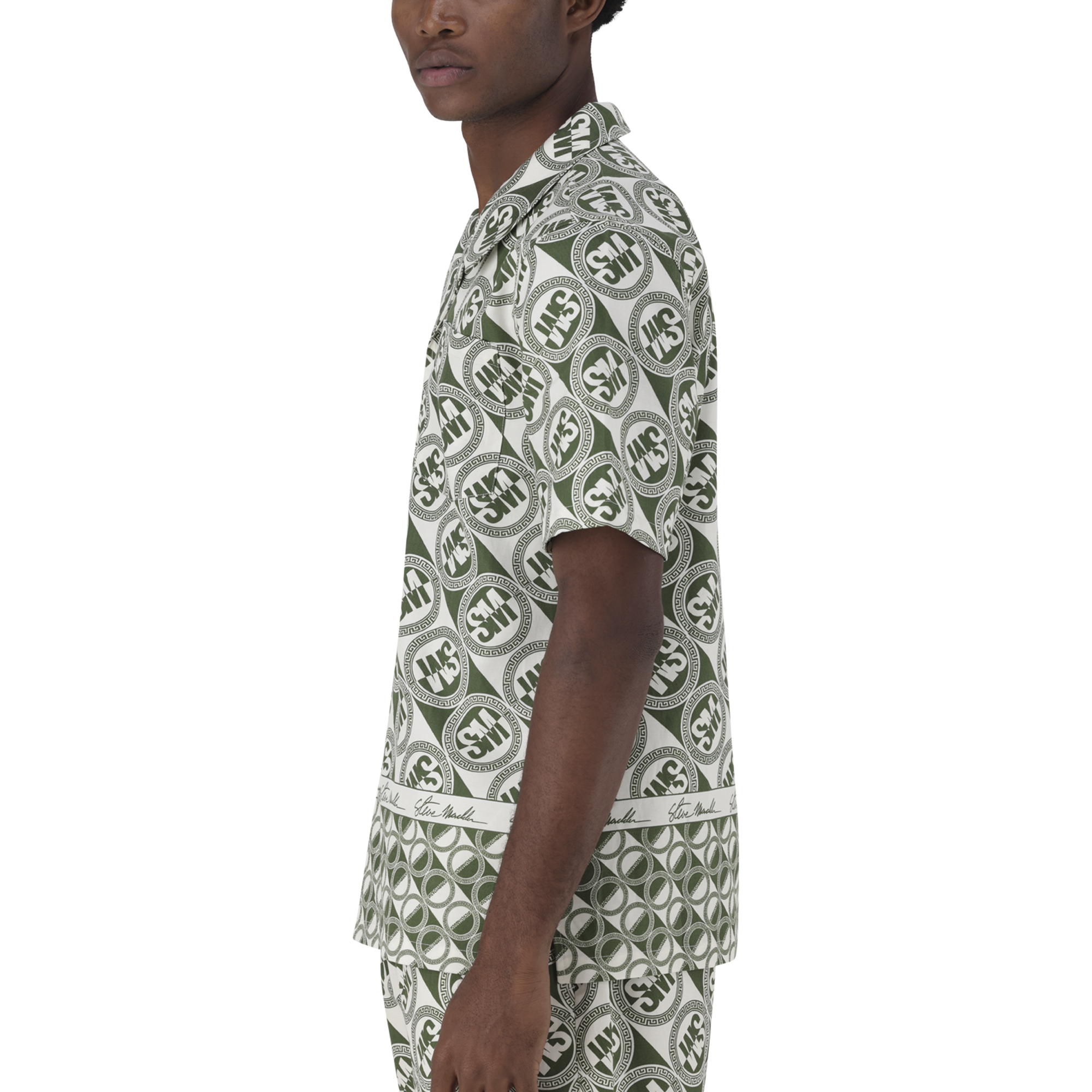 LENNON FATIGUE/CREAM LOGO PRINTED SHIRT