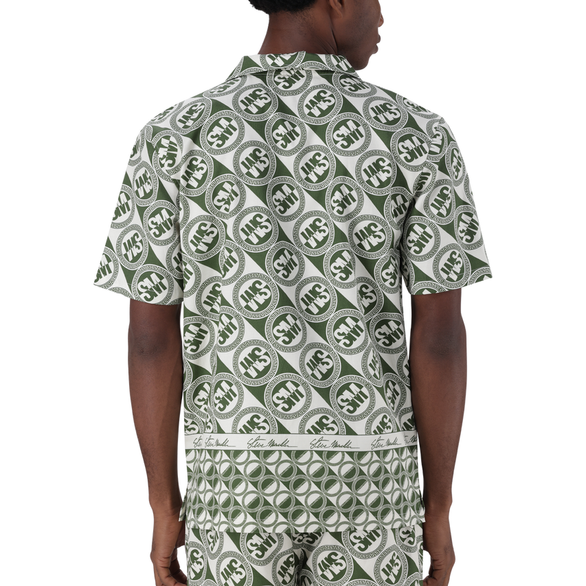 LENNON FATIGUE/CREAM LOGO PRINTED SHIRT