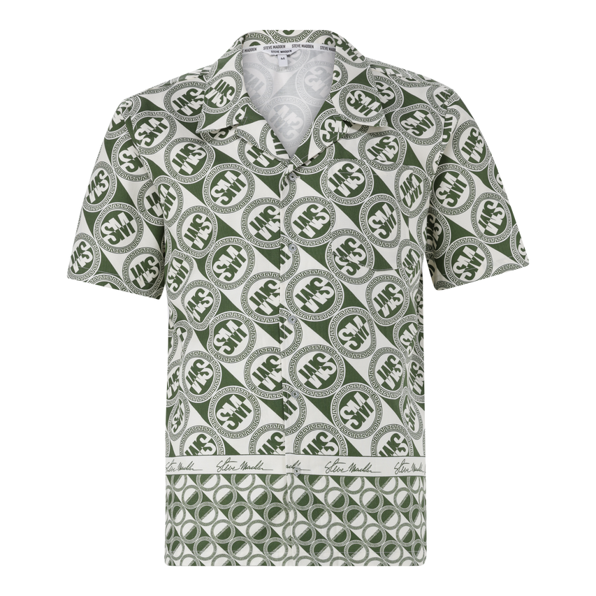 LENNON FATIGUE/CREAM LOGO PRINTED SHIRT