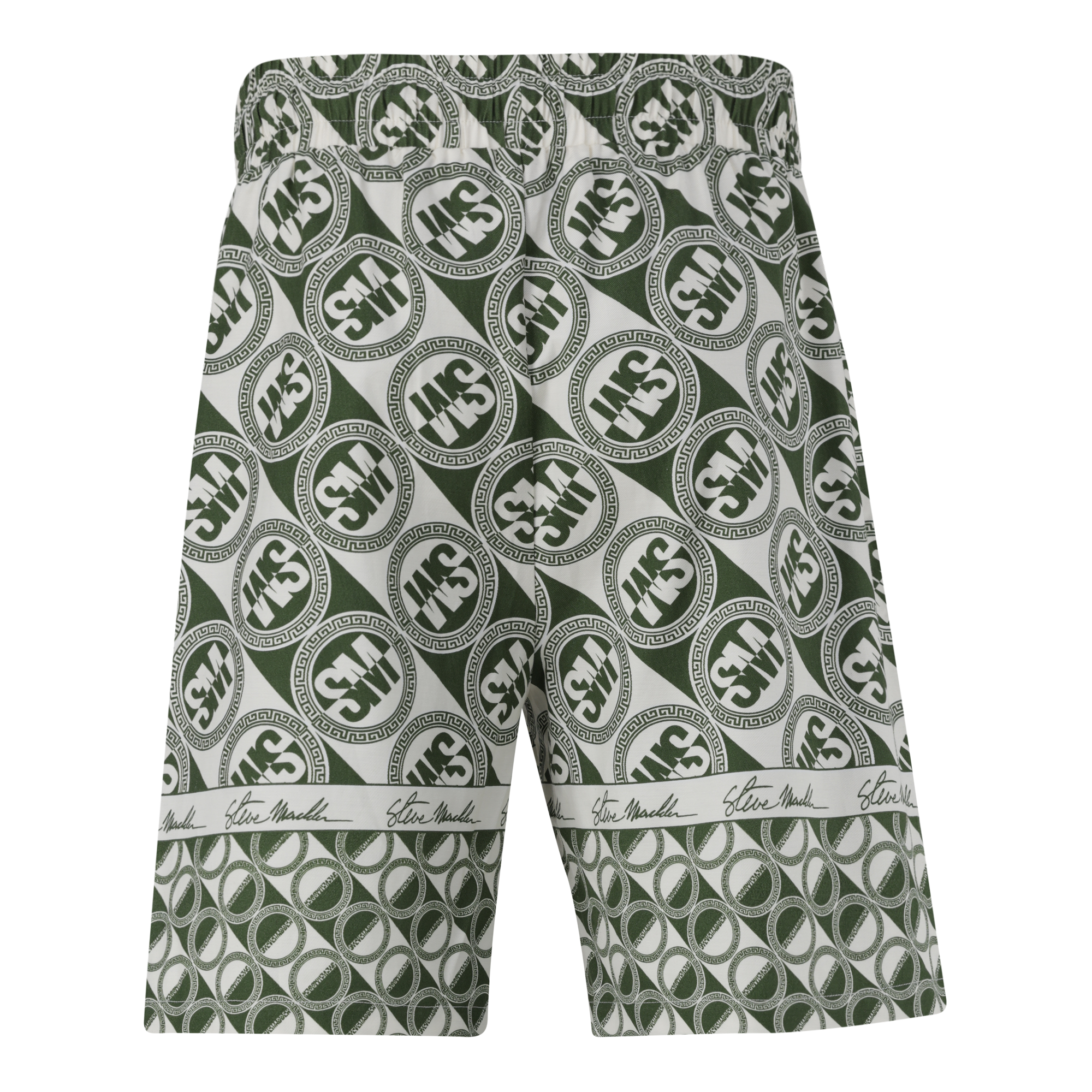 LOUIS FATIGUE/CREAM LOGO PRINTED SHORTS