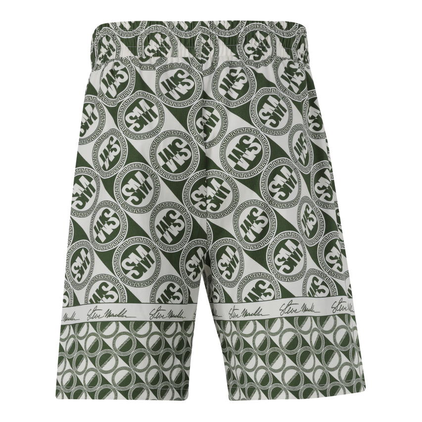 LOUIS FATIGUE/CREAM LOGO PRINTED SHORTS