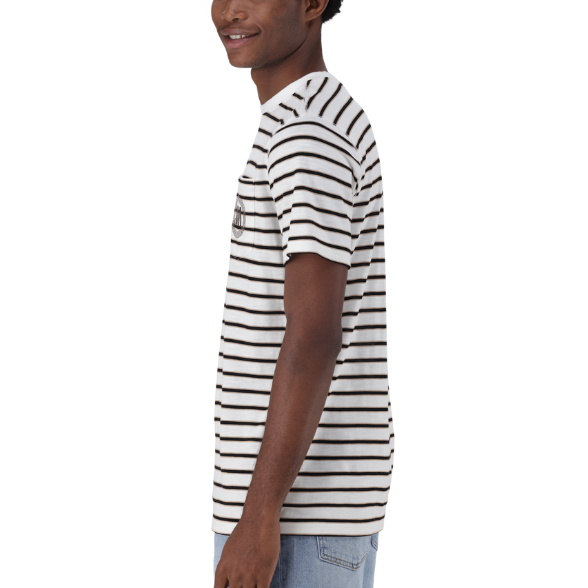 SCOTT MULTI STRIPE CREW NECK T-SHIRT