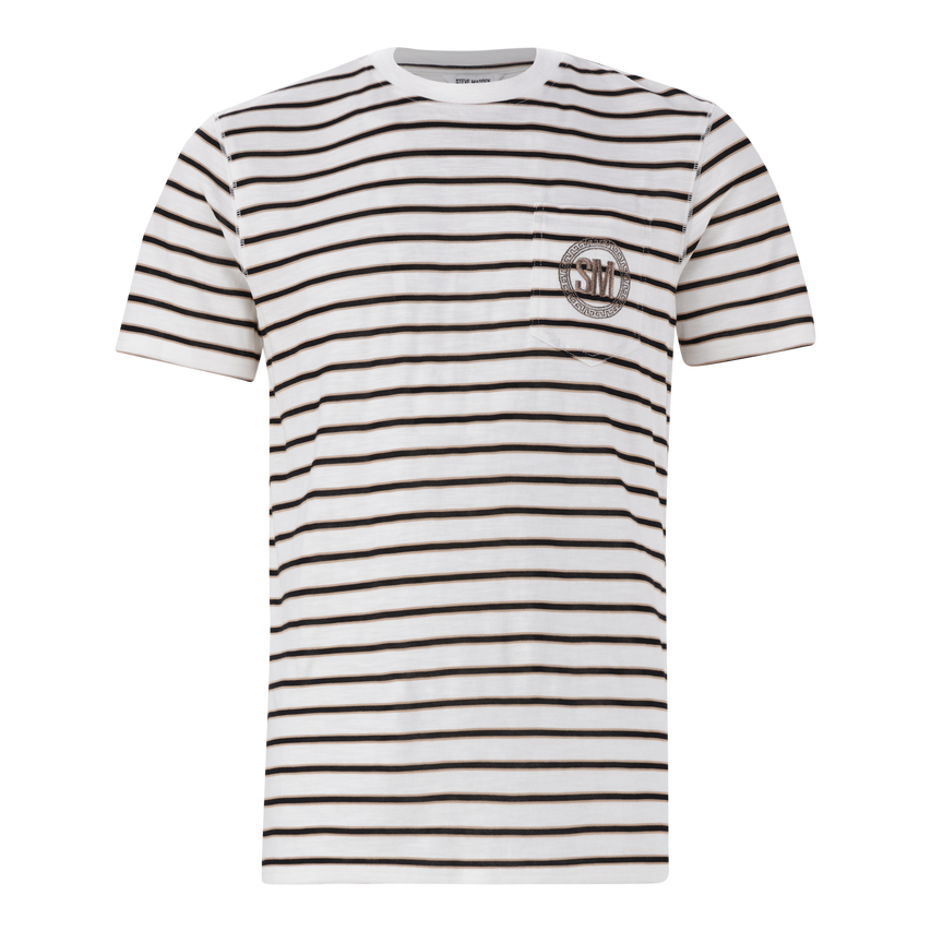 SCOTT MULTI STRIPE CREW NECK T-SHIRT