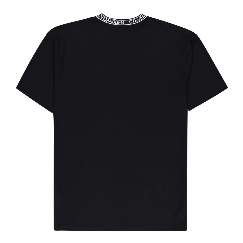LANDON BLACK LOGO TRIMMED T-SHIRT - view 7