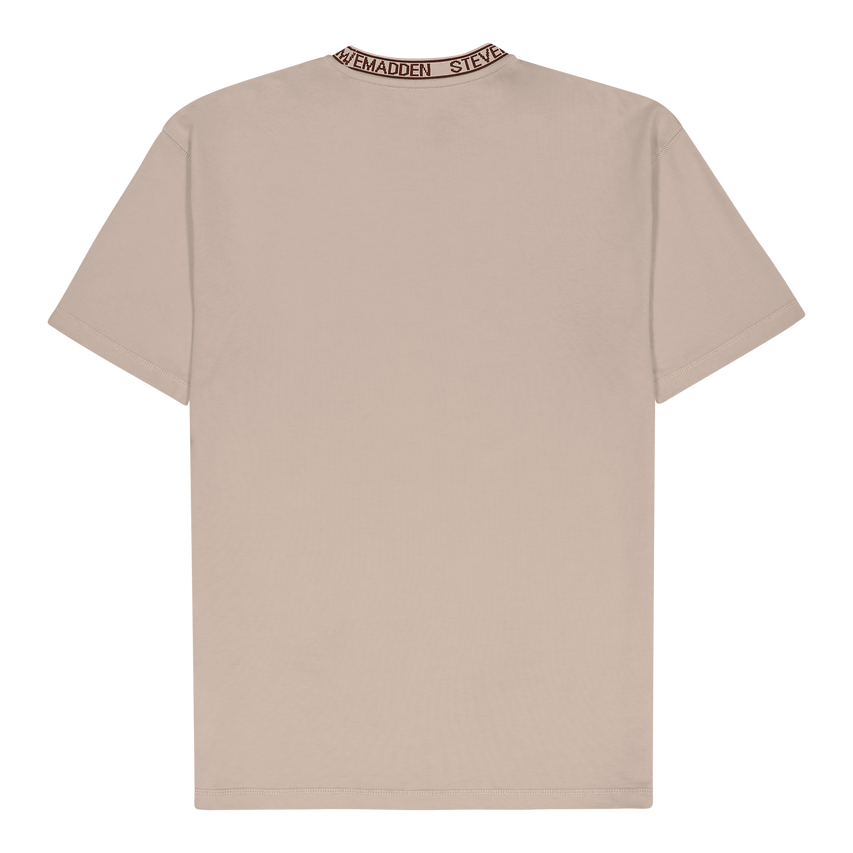 LANDON NEUTRAL LOGO TRIMMED T-SHIRT - view 7