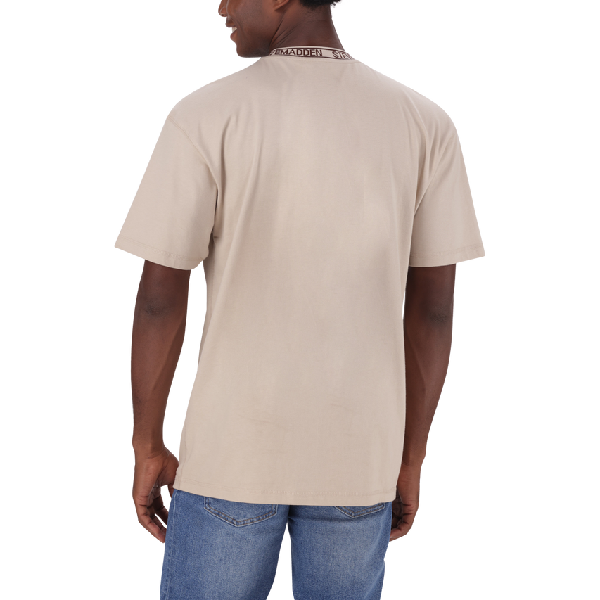 LANDON NEUTRAL LOGO TRIMMED T-SHIRT - view 5