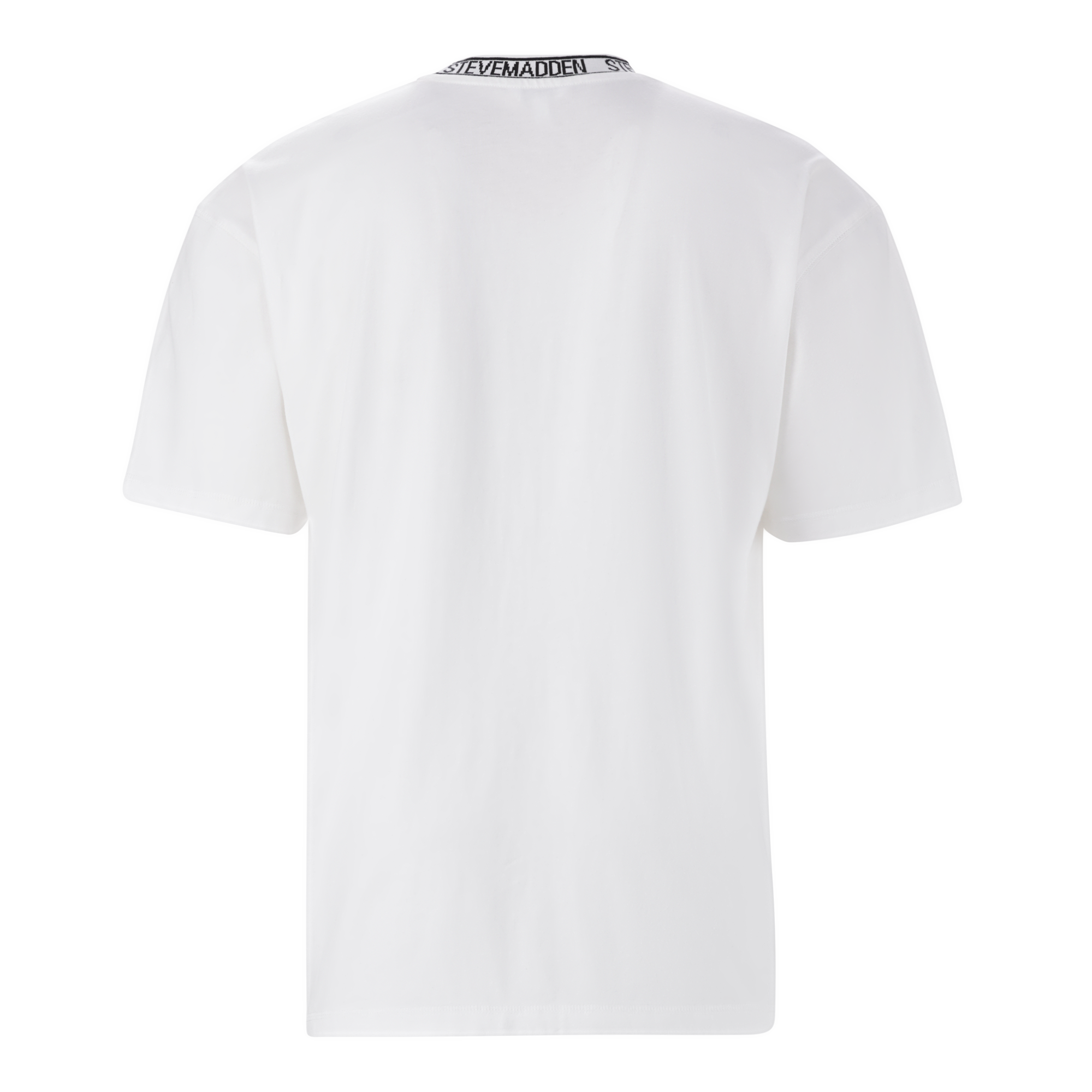 LANDON WHITE LOGO TRIMMED T-SHIRT