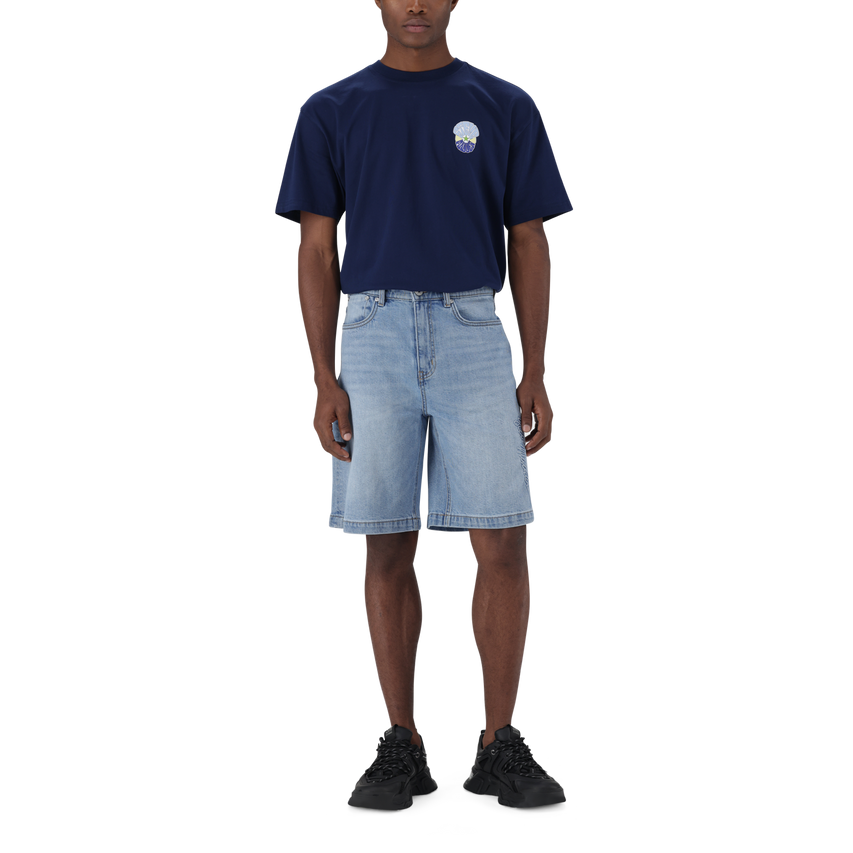 DEAN MID BLUE DENIM JORT