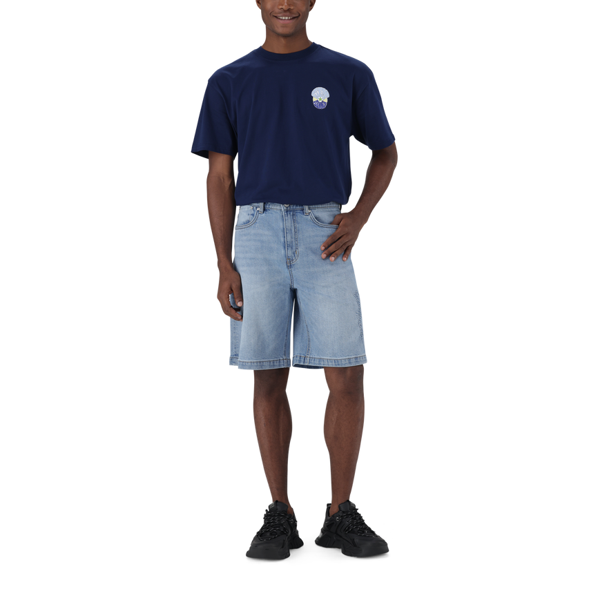 DEAN MID BLUE DENIM JORT