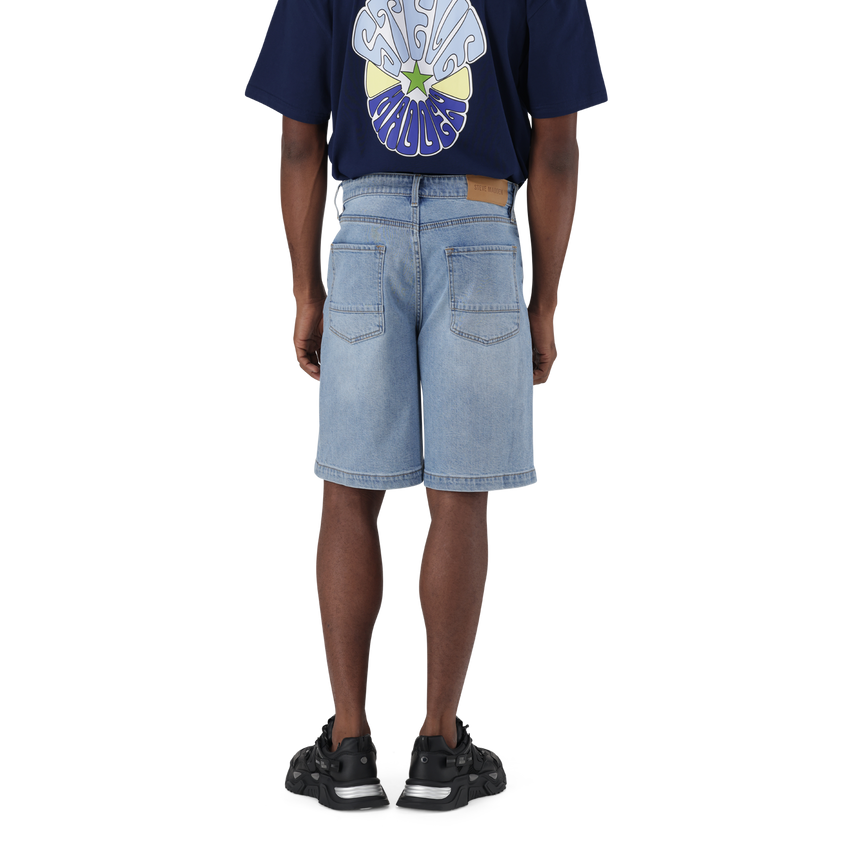 DEAN MID BLUE DENIM JORT