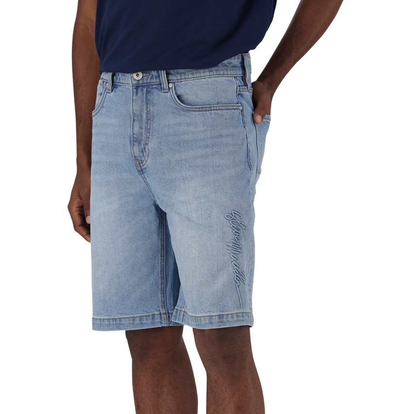 DEAN MID BLUE DENIM JORT