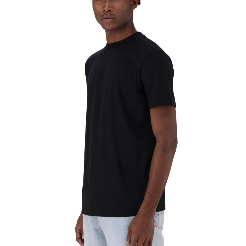 JAX BLACK CREW NECK LOGO T-SHIRT