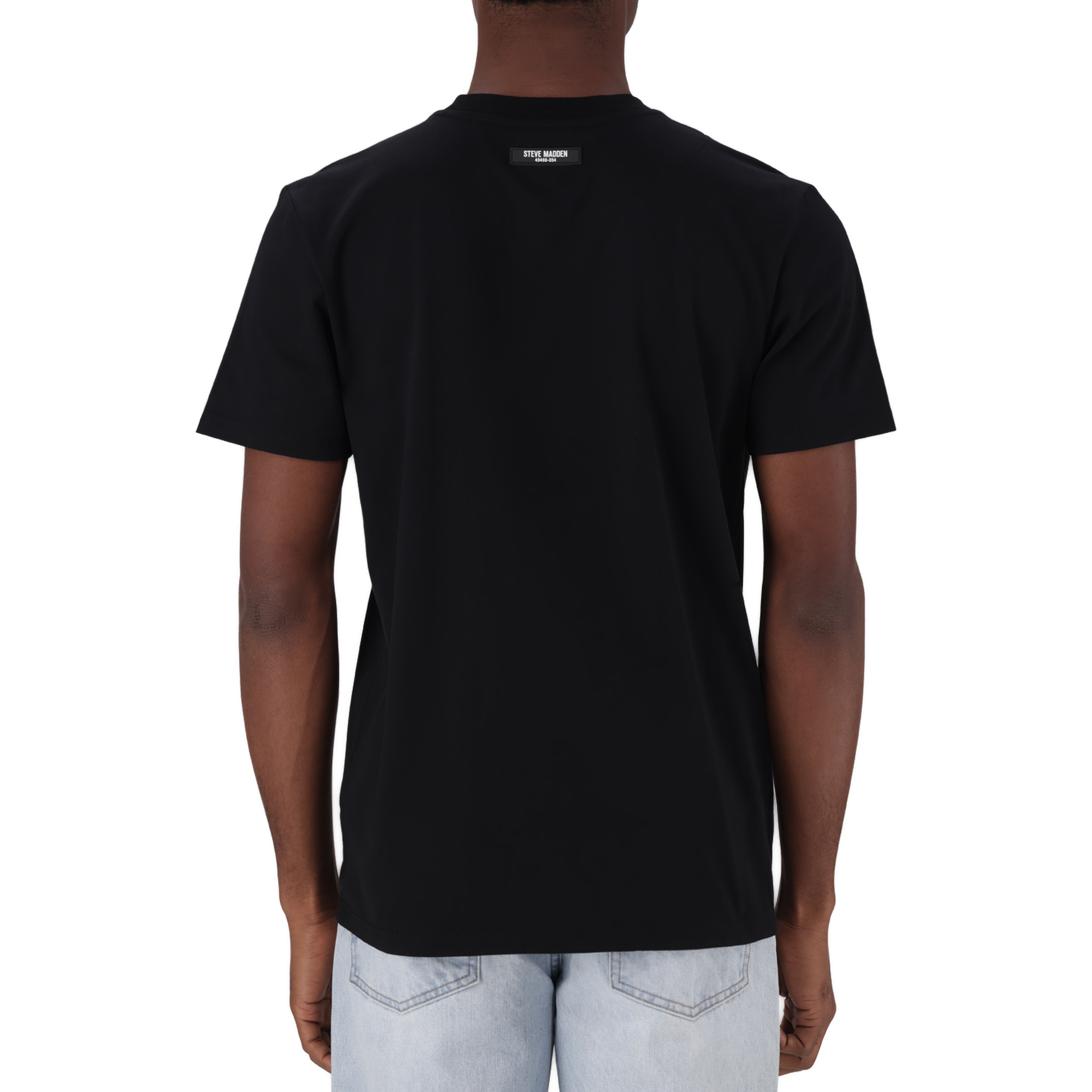 JAX BLACK CREW NECK LOGO T-SHIRT