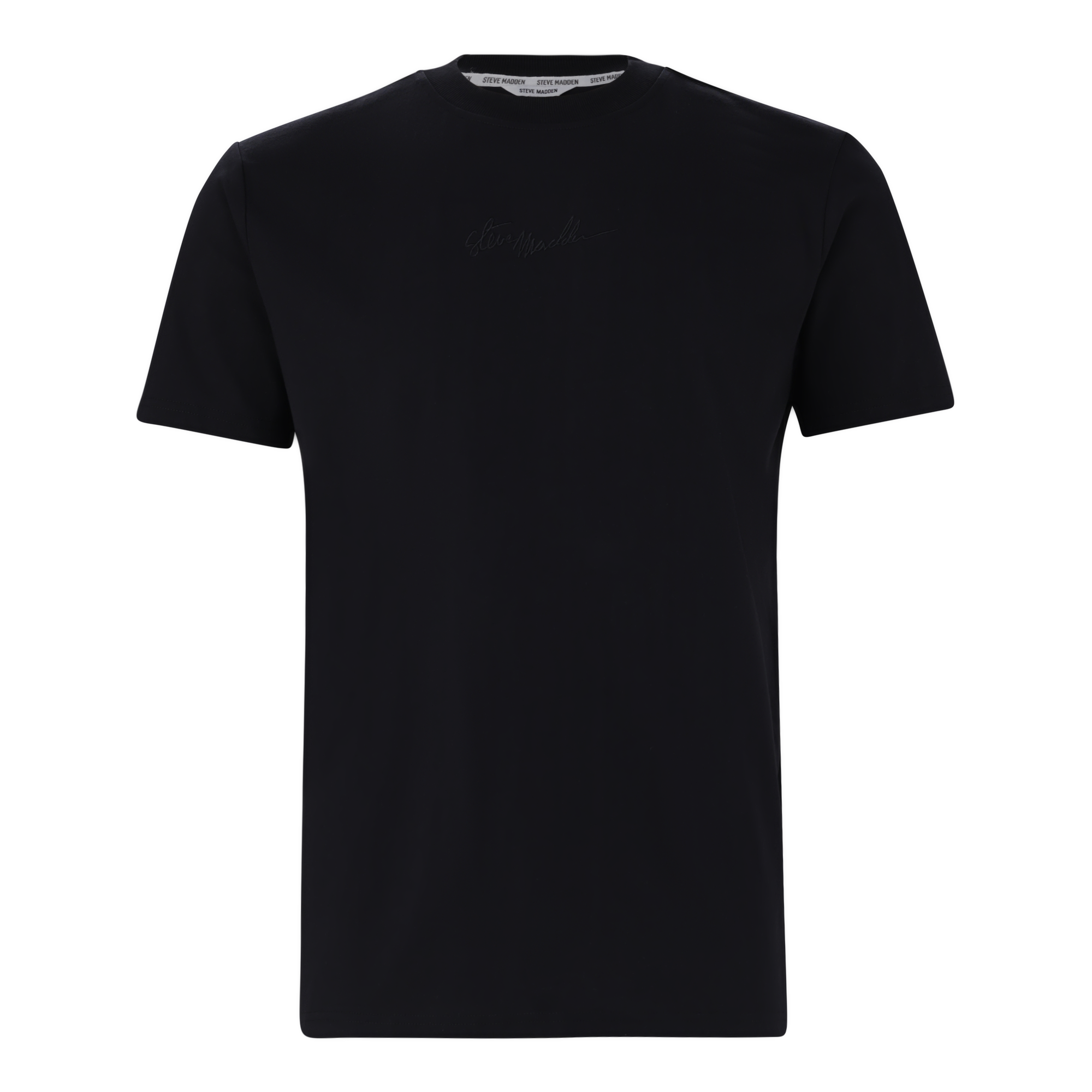 JAX BLACK CREW NECK LOGO T-SHIRT