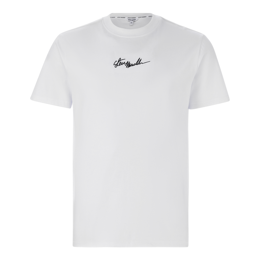 JAX OFF WHITE CREW NECK LOGO T-SHIRT