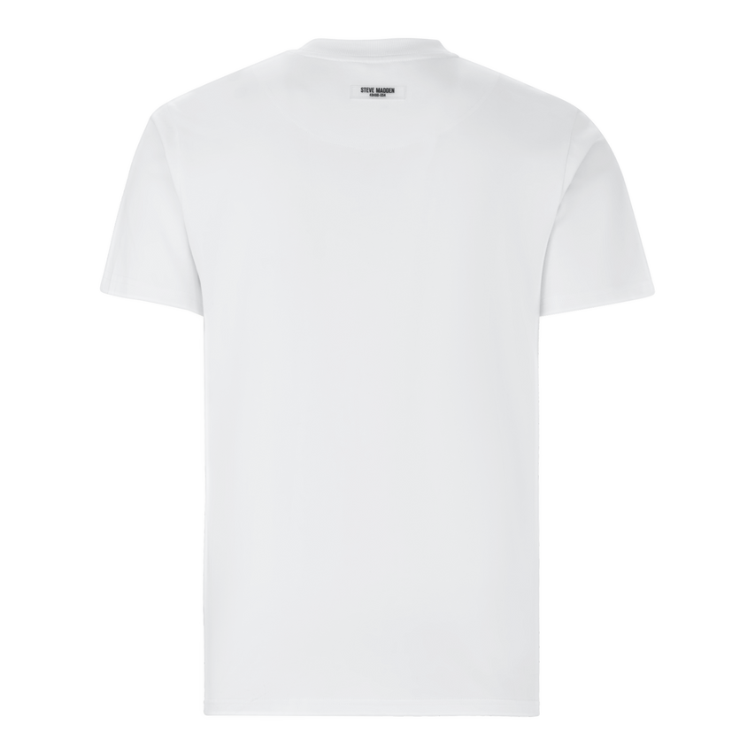 JAX OFF WHITE CREW NECK LOGO T-SHIRT