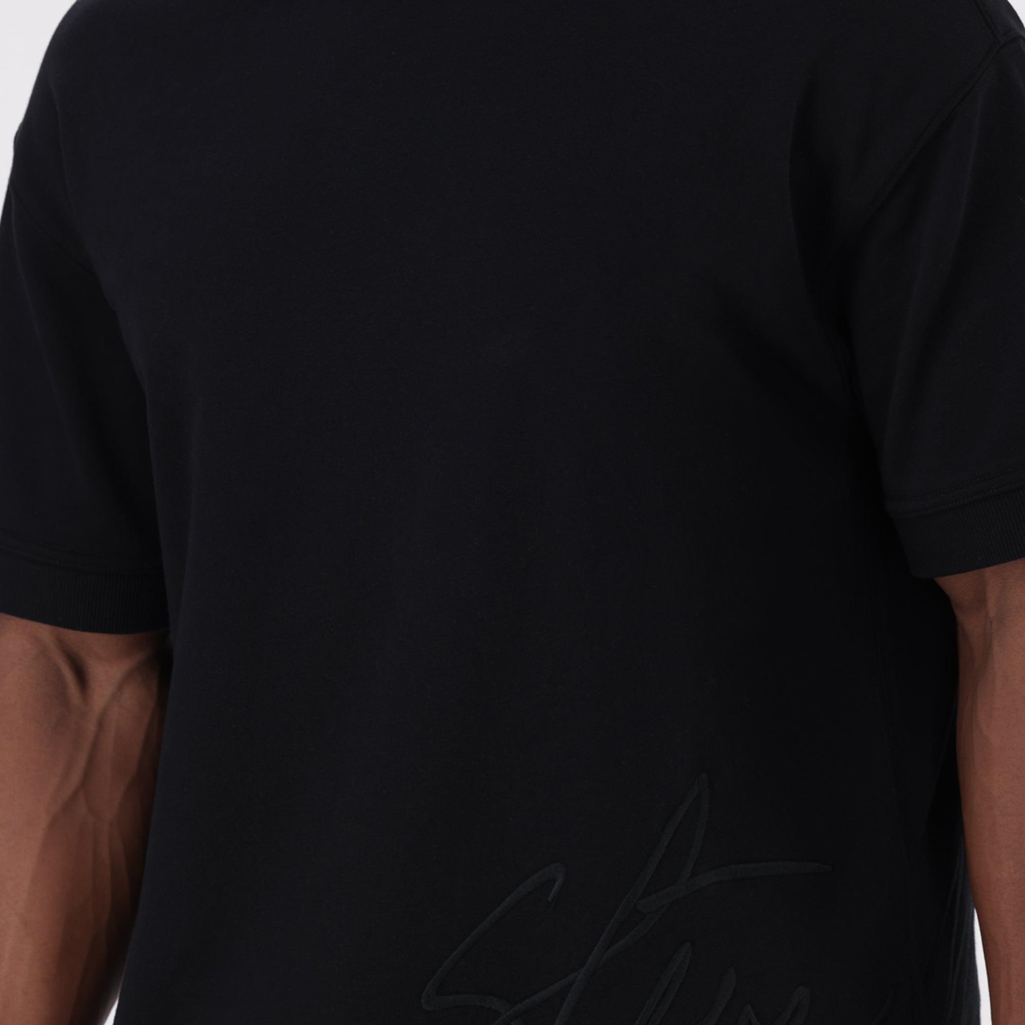 RUSH BLACK CREW NECK T-SHIRT - view 5