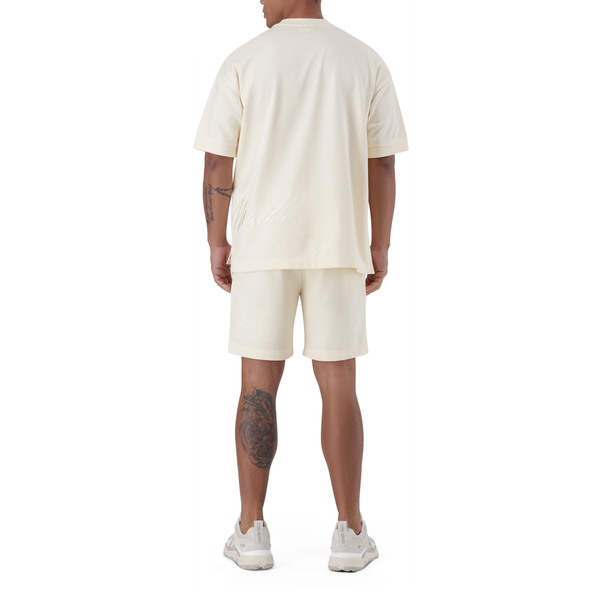 RUSH ECRU CREW NECK T-SHIRT