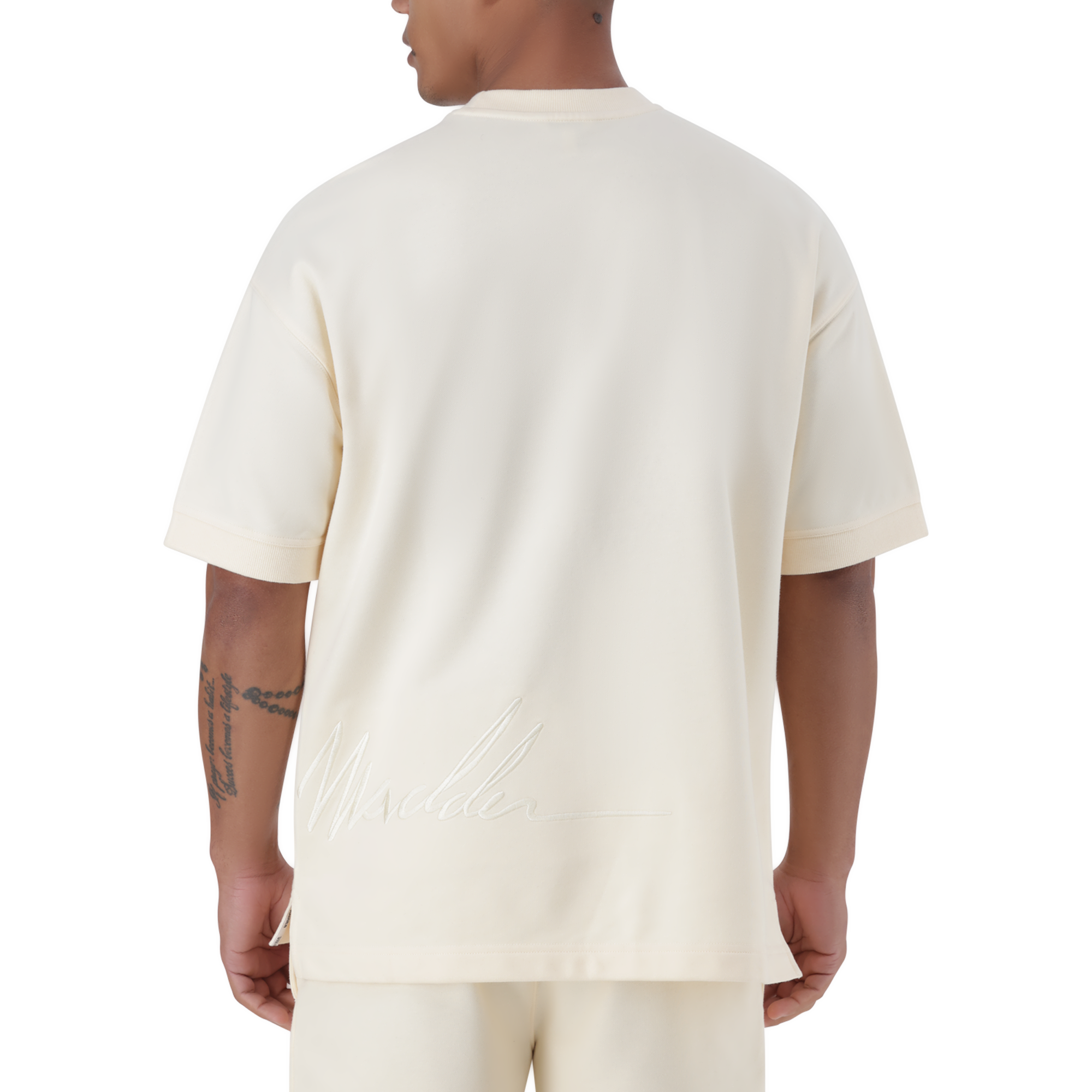 RUSH ECRU CREW NECK T-SHIRT