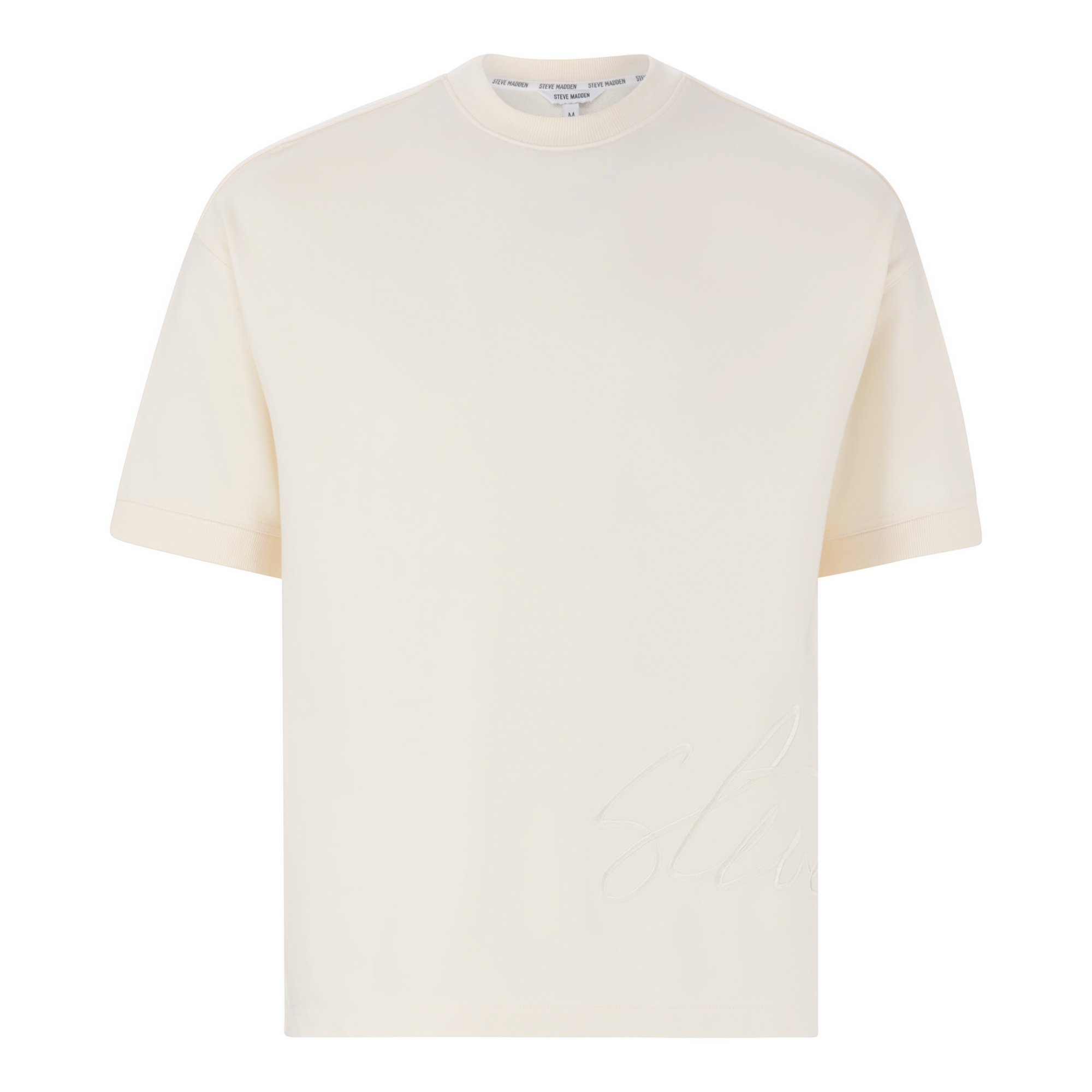 RUSH ECRU CREW NECK T-SHIRT