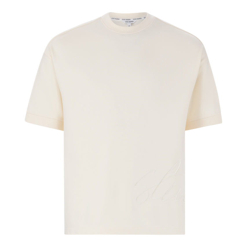 RUSH ECRU CREW NECK T-SHIRT