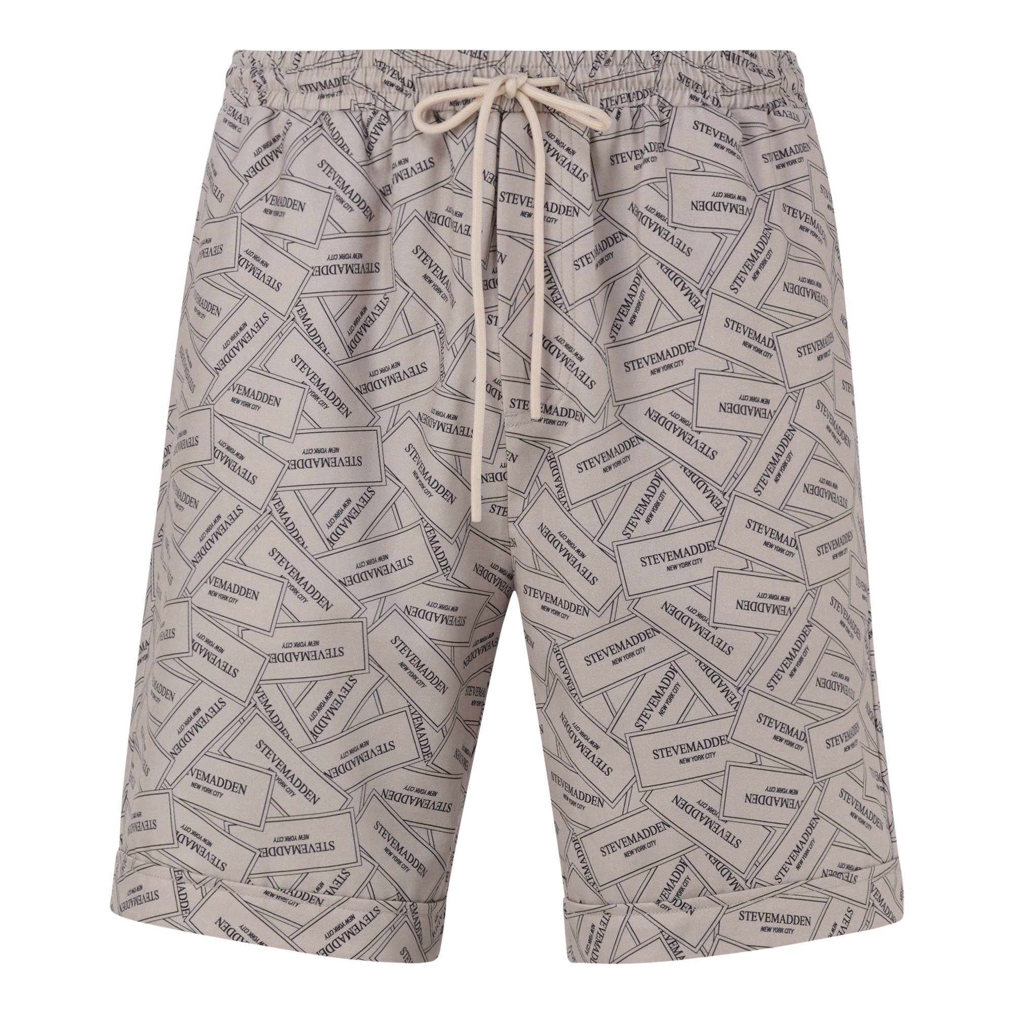 LEWIS KHAKI PRINTED SHORTS