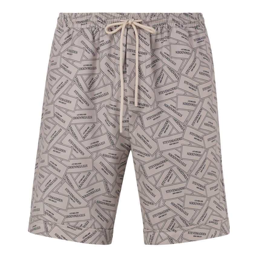 LEWIS KHAKI PRINTED SHORTS - view 7