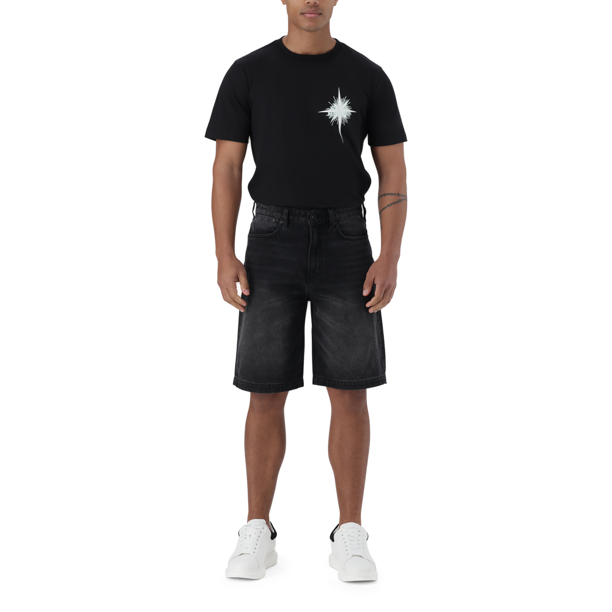 DEAN BLACK DENIM JORT