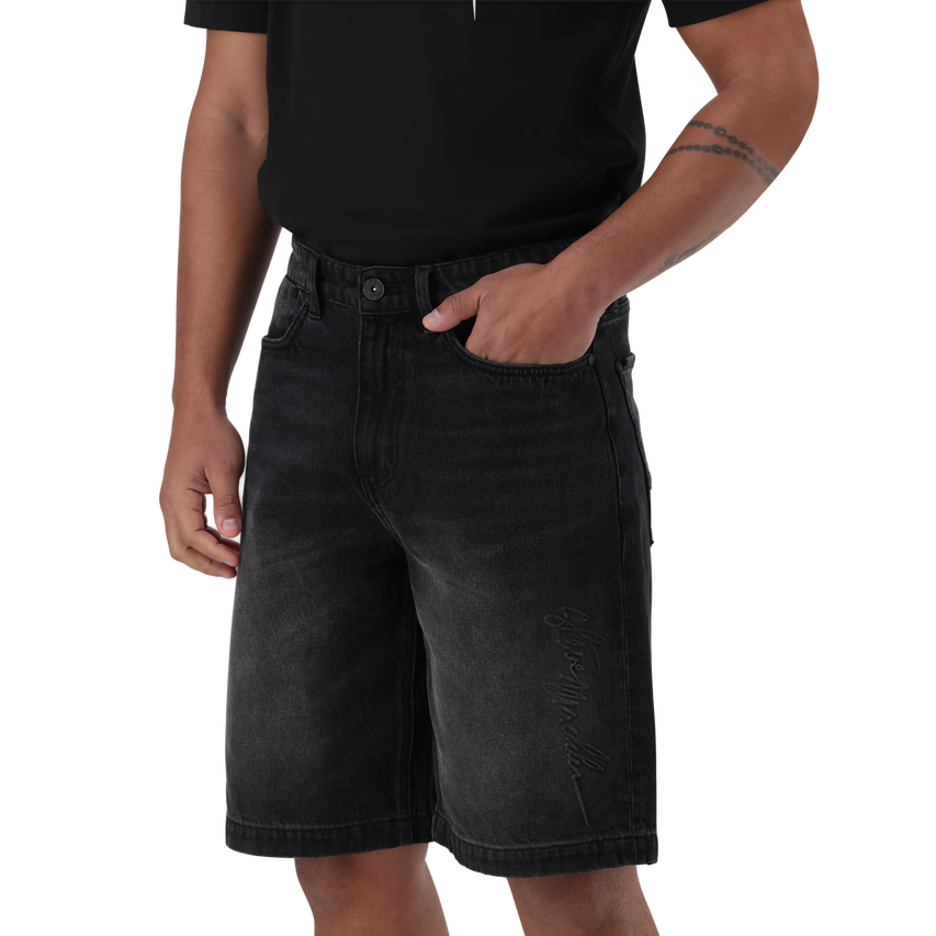 DEAN BLACK DENIM JORT
