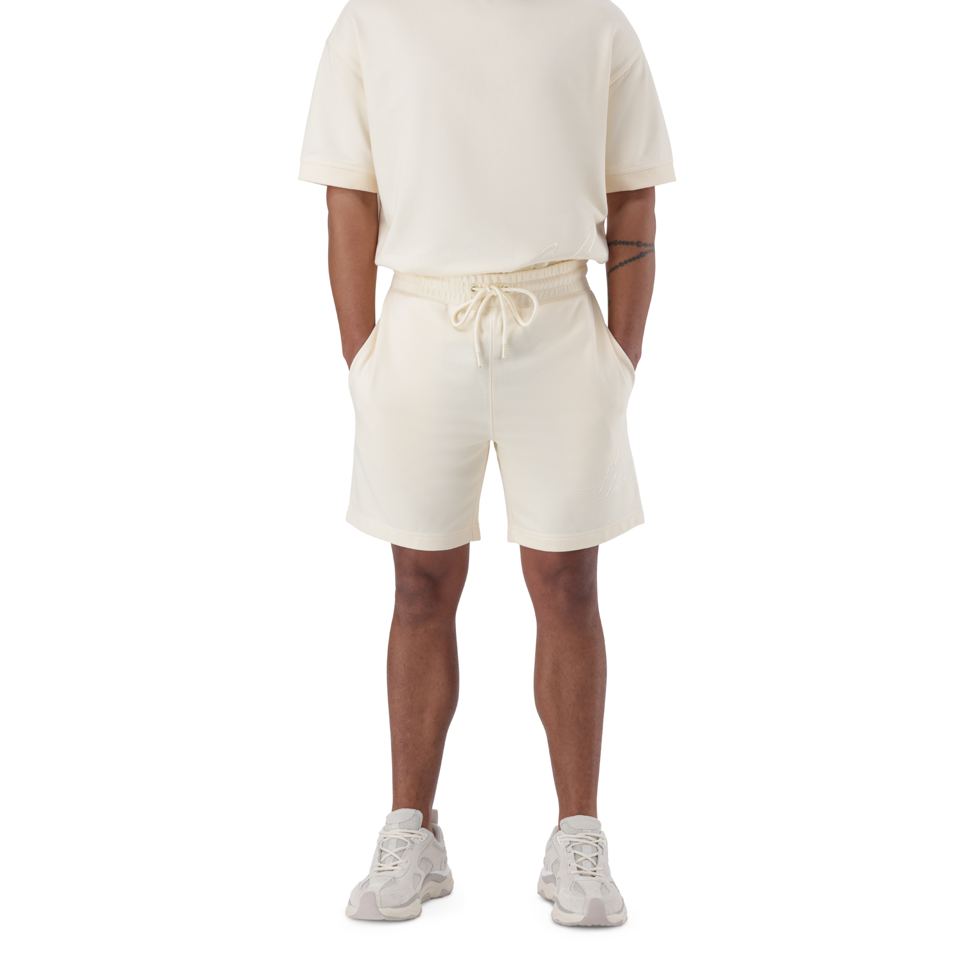 TOFE ECRU JOGGER SHORTS